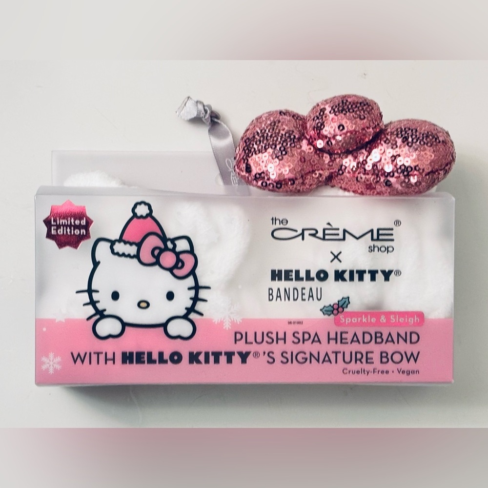 The Crème Shop x Hello Kitty Limited Edition Plush Headband with Sequin Bow